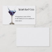飛沫のカクテル名刺 名刺 (正面/裏面)