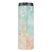 飛沫 インク 水彩 背景, パステル カラフル タンブラー (裏面)