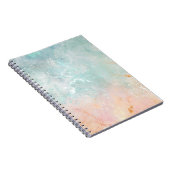 飛沫 インク 水彩 背景, パステル カラフル ノートブック (右側)