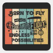 飛生まれびる スクエアシール (正面)