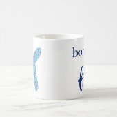 飛生まれ行する飛行機 コーヒーマグカップ (中央)