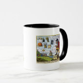 飛石、にのぞいているジョンBull マグカップ (正面右)