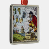 飛石、にのぞいているジョンBull メタルオーナメント (右)