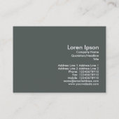 飛石、小型写真 名刺 (裏面)