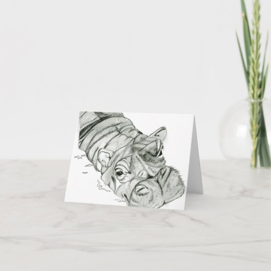 飛空白の砲注 サンキューカード (正面)