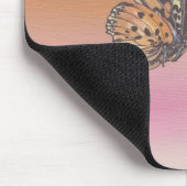 飛絵画行中の蝶を描く マウスパッド (コーナー)