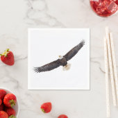 飛翔しているハゲのワシ スタンダードカクテルナプキン (インサイチュ)