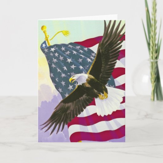 飛翔する鷹 カード (正面)