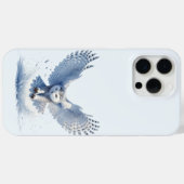 飛翔の途中のシロフクロウ Case-Mate iPhoneケース (裏面 (横))
