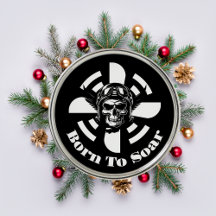 飛翔生まれするには、クールスカルパイロット及び飛行機プロペラ