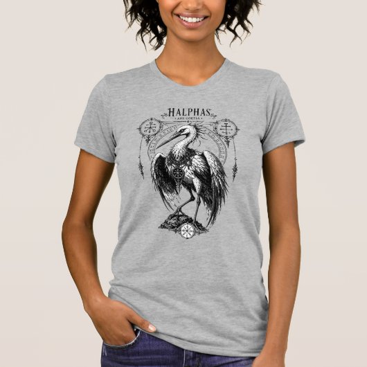 飛行するゴシックガーディアン・ハルファス Tシャツ (正面)