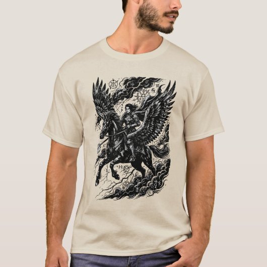 飛行するセーレ・アルケイン・ライダー Tシャツ (正面)