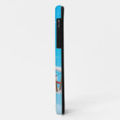 飛行する複葉機のキャラクター Case-Mate iPhoneケース (裏面/左)
