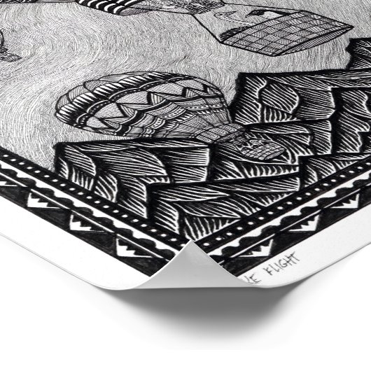 飛行する ポスター (角)