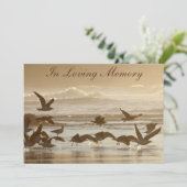 飛行に告別式の発表を取っているカモメ 招待状 (スタンド正面)