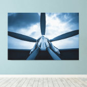 飛行の予想 キャンバスプリント (インサイチュ (ウッドフロア))