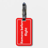 飛行の前に取除いて下さい ラゲッジタグ (裏面縦)