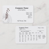 飛行の取得 予約カード (正面/裏面)