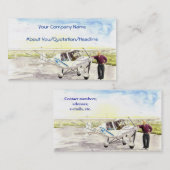 「飛行の後で」プロフィールカード 名刺 (正面/裏面)