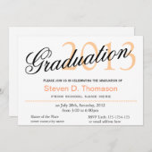 飛行の時間クラシックスタイリッシュ,卒業発表 招待状 (正面/裏面)