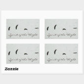 飛行の精神 長方形シール (シート)