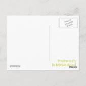 飛行の自由、オリジナル抽象芸術カスタマイズ-  ポストカード (裏面)