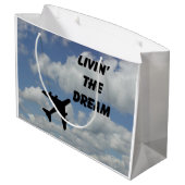 飛行の贈与 ラージペーパーバッグ (裏面アングル)