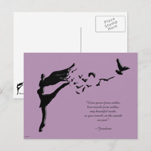 飛行の踊り ポストカード (正面/裏面)
