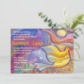 飛行の鳩のバルミツワーの音楽的な招待状 招待状 (スタンド正面)