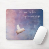 飛行はあなたの翼をブタ育てます マウスパッド (マウス)