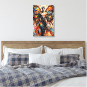 飛行を夢見た靴下 キャンバスプリント (インサイチュ (寝室))