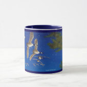 飛行カナダのガチョウのマグ; 飛行中のカナダのガチョウ。 マグカップ (中央)