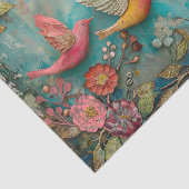 飛行カラフル混成媒体デコペ中の鳥 薄葉紙 (詳細)