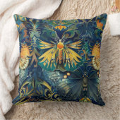 飛行サイケデリックタペストリー植物学 クッション (ブランケット)