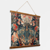 飛行サイケデリックタペストリー植物学 吊り下げ型タペストリー (傾斜あり)