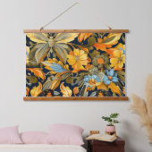 飛行サイケデリックタペストリー植物学 吊り下げ型タペストリー (寝室)