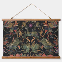 飛行サイケデリックタペストリー植物学 吊り下げ型タペストリー