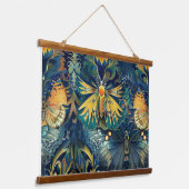 飛行サイケデリックタペストリー植物学 吊り下げ型タペストリー (傾斜あり)