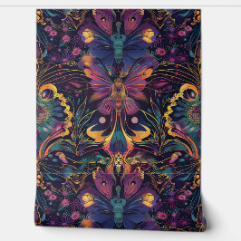 飛行サイケデリックタペストリー植物学 壁紙