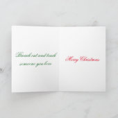 飛行サンタのザトウクジラの休日カード シーズンカード (内部)