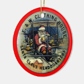 飛行サンタ-オーナメント セラミックオーナメント (左)