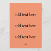 飛行トルコの飛行機のカボチャAppleのナシのトウモロコシ シーズンカード (裏面)