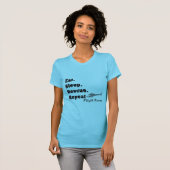 飛行ナースのTシャツは睡眠の救助を食べます Tシャツ (正面フル)