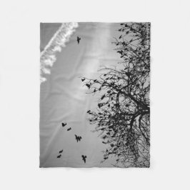 飛行パス フリースブランケット