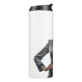 飛行パーソナライズされた付き添い人客室乗務員ギフト タンブラー (回転左)