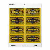 飛行パーソナライズされた可能なハニージャー ラベル (フルシート)