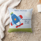 飛行パーソナライズされた機記念 クッション (ブランケット)