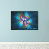 飛行ファンシー キャンバスプリント (インサイチュ (ウッドフロア))