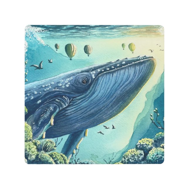 飛行ファンシー メタルプリント (正面)