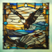 飛行フェイク中のステンドグラスはげ鷲 ウィンドウサイン (シート3)